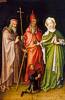 Stefan Lochner (1410 - 1451) Flügel des Weltgerichtsaltares: Die hll. Antonius, Papst Cornelius, Maria Magdalena und ein Stifter, um 1445
